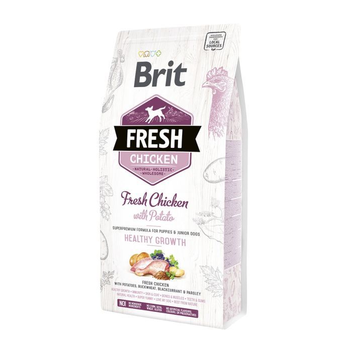 Сухий корм для собак Brit Fresh Chicken/Potato Puppy 12 кг (8595602530717)