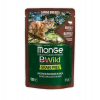 Влажный корм для кошек Monge BWild Cat Free Wet с мясом буйвола и овощами 85 г (8009470012751)
