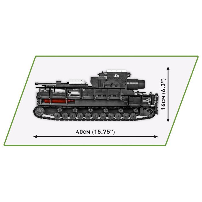 Конструктор Cobi Самоходная мортира Карл 1:28, 1574 деталей (COBI-2560) изображение 3