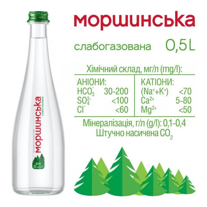 Мінеральна вода Моршинська Преміум 0.5 сл/газ скл. (4820017000239) зображення 4