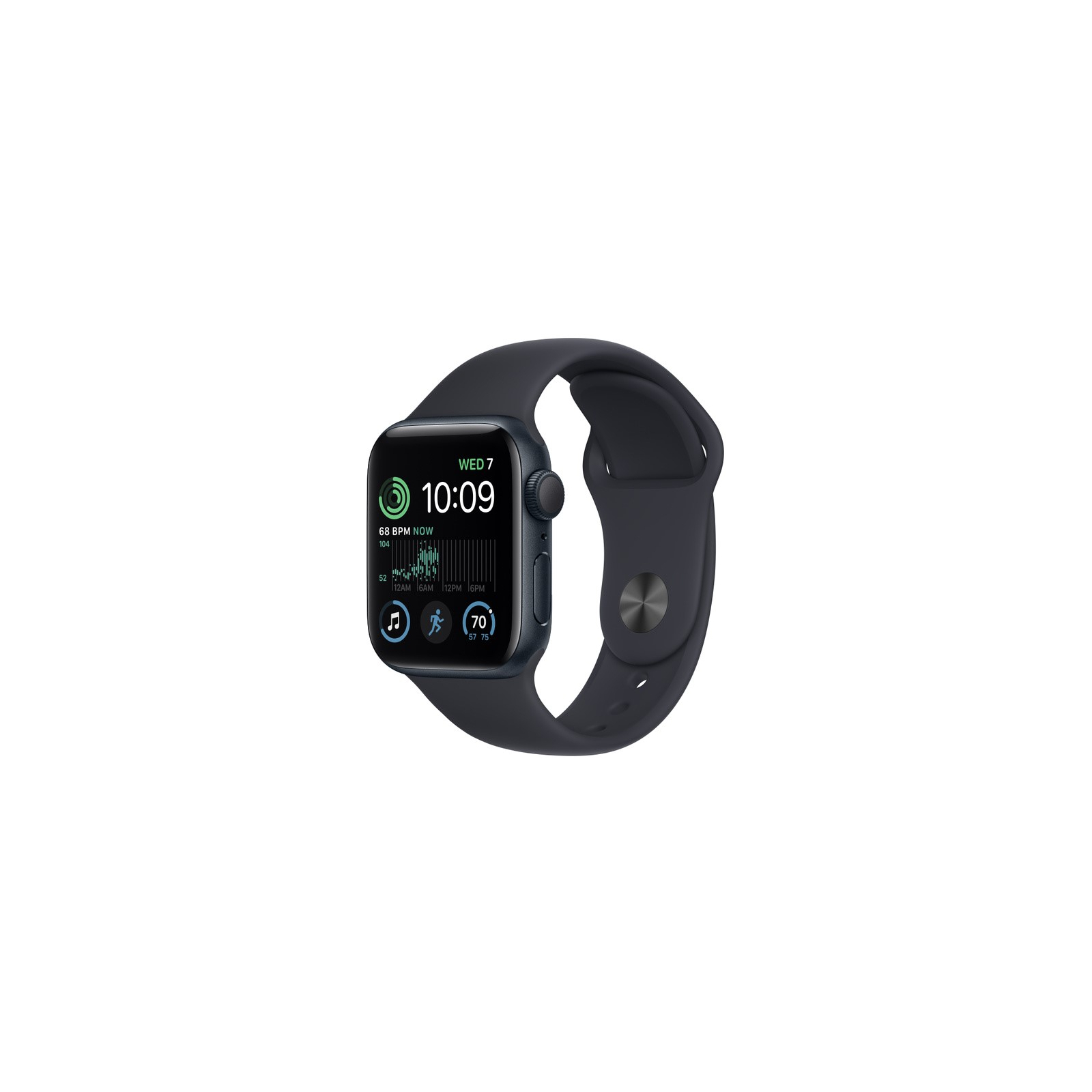 Смарт-часы Apple Watch SE 2022 GPS 40mm Midnight Aluminium Case with Midnight Sport Band - Regular (MNJT3UL/A) изображение 2