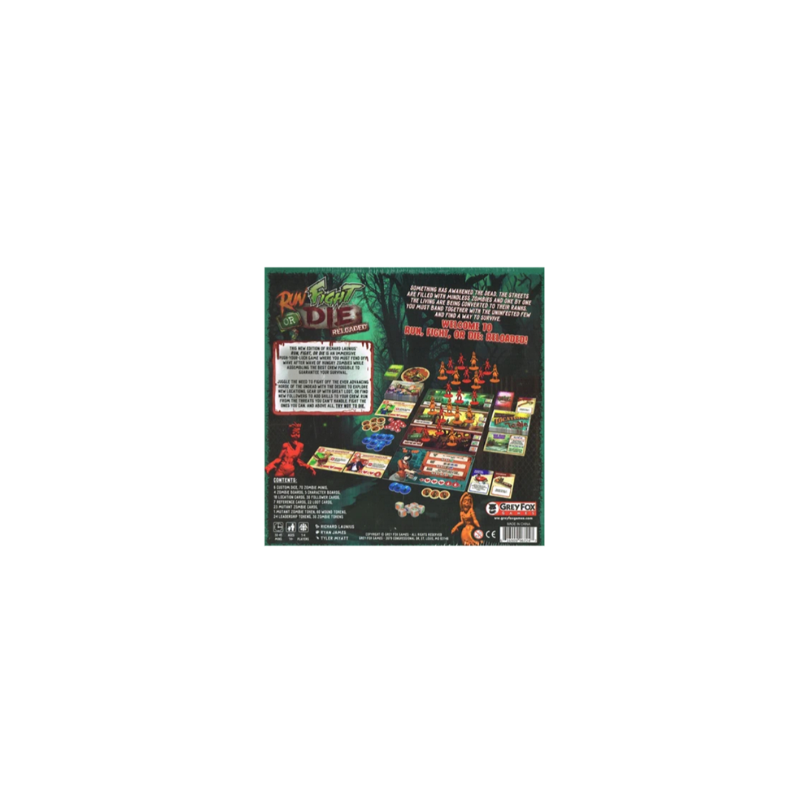 Настольная игра Grey Fox Games Run Fight or Die Reloaded Kickstarter Edition, английский (616909967247) изображение 3