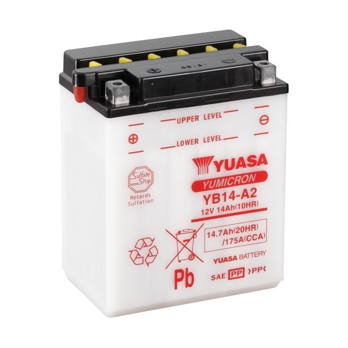 Акумулятор автомобільний Yuasa 12V 14,7Ah YuMicron Battery (YB14-A2)
