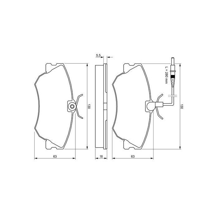 Гальмівні колодки Bosch 0 986 424 451 зображення 3