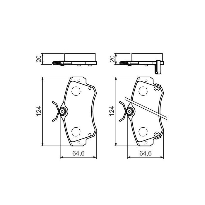 Гальмівні колодки Bosch 0 986 494 029 зображення 4