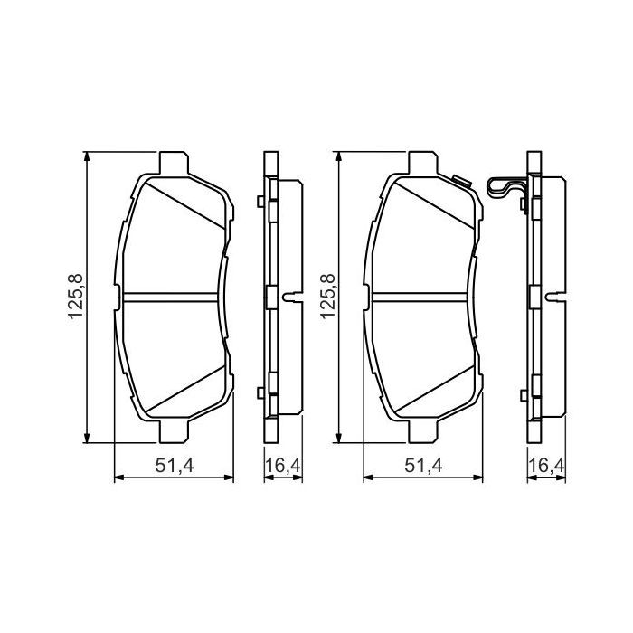 Гальмівні колодки Bosch 0 986 494 574 зображення 3