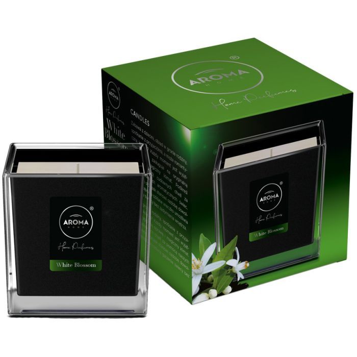 Ароматическая свеча Aroma Home Black Series White Blossom 155 г (5902846835134)