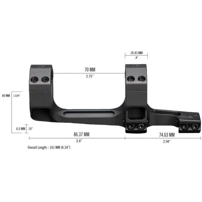 Крепление для прицела Vortex Precision Extended Cantilever D-30мм Extra Hight Picatinny (CM-530-20) изображение 3