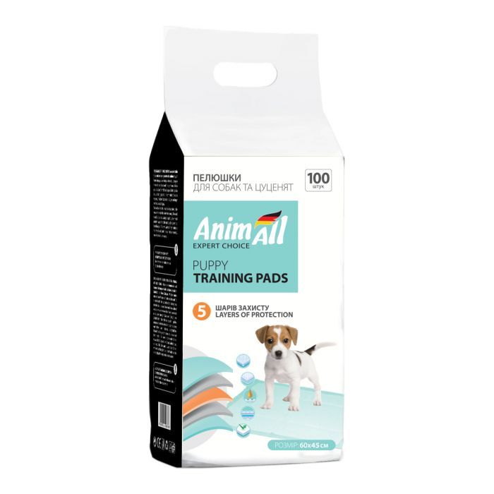 Пелюшки для собак AnimAll 60х45 см 100 шт (4820224500911)