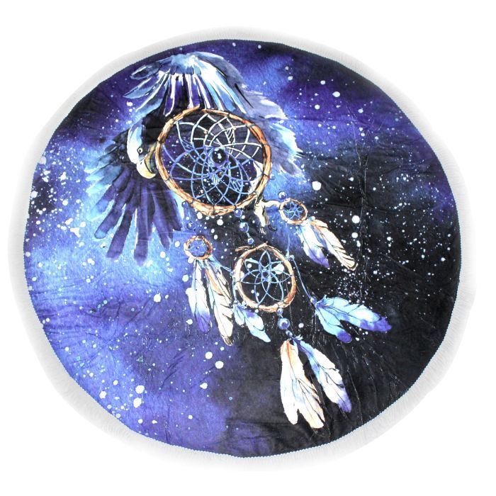 Полотенце MirSon пляжное №5072 Summer Time Dark Dream catcher 150x150 см (2200003947809)