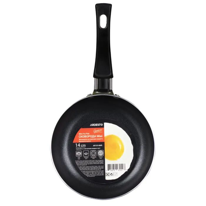 Сковорода Ardesto Gemini Gourmet Massa 14 см Grey (AR1914MS) зображення 3