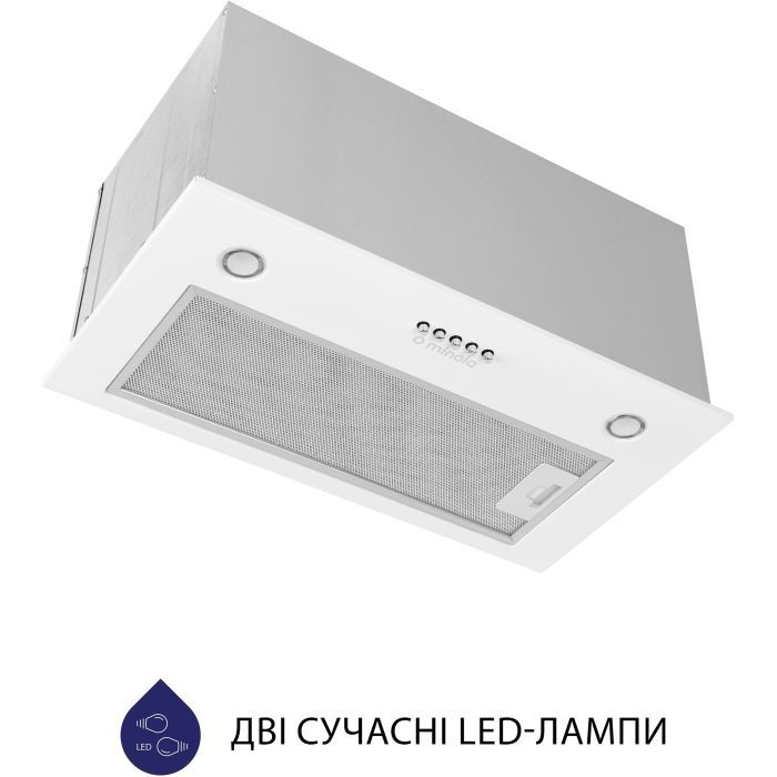 Витяжка кухонна Minola HBI 5627 WH 1000 LED зображення 4
