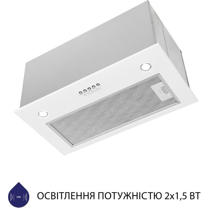 Витяжка кухонна Minola HBI 5627 WH 1000 LED зображення 5