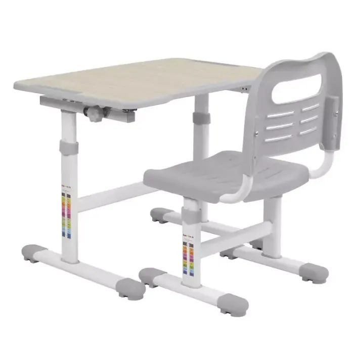 Парта со стулом FunDesk Piccolino Grey (211459) изображение 2
