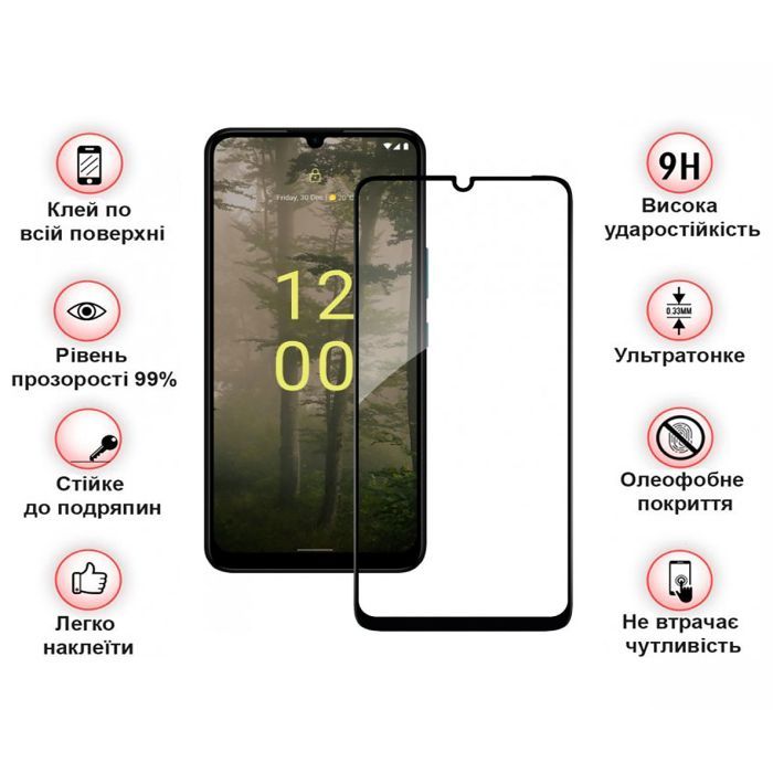Скло захисне BeCover Nokia C31 Black (708546) зображення 4