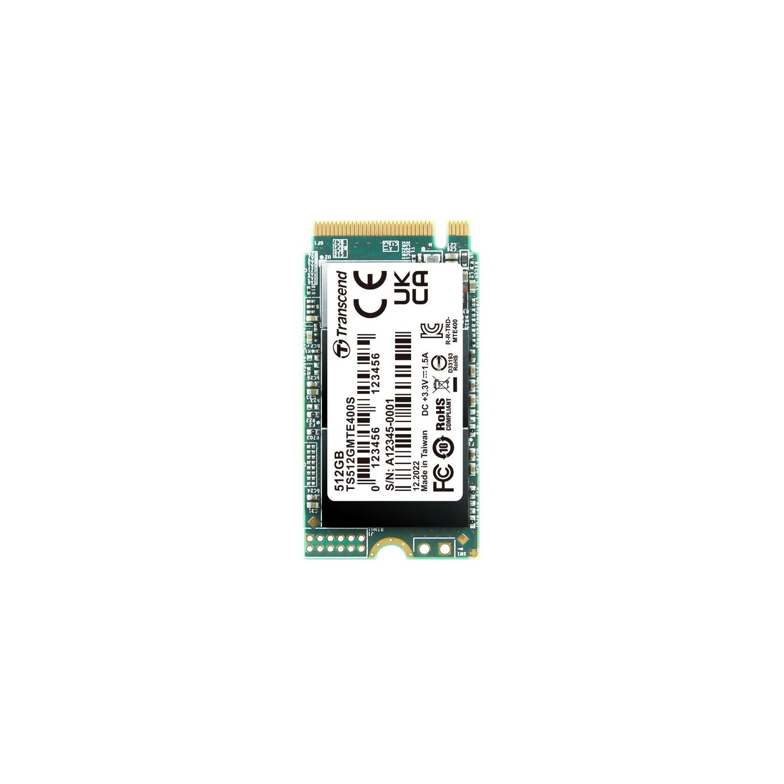 Накопитель SSD M.2 2242 256GB Transcend (TS256GMTE400S)