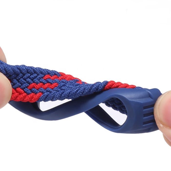 Ремінець до фітнес браслета BeCover Elastic Nylon Style для Xiaomi Mi Smart Band 5/6 (Size L) Red-White (706159) зображення 3
