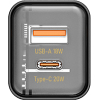 Зарядний пристрій Proda Xinrui A49 Fast Cherge 20W + Quick Charge (PD-A49-BK) зображення 2