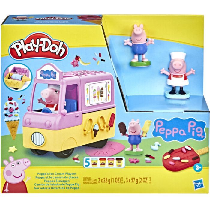 Набор для творчества Hasbro Play-Doh Машинка с мороженым Свинки Пеппы (F3597)