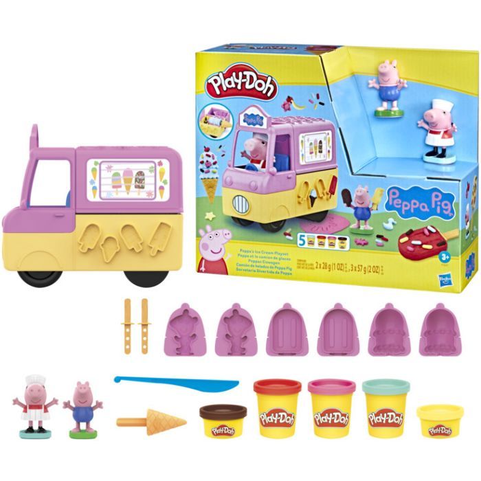 Набор для творчества Hasbro Play-Doh Машинка с мороженым Свинки Пеппы (F3597) изображение 3