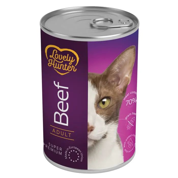 Консерви для котів Lovely Hunter Adult with beef 400 г (LHU45614)