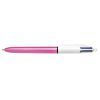 Ручка масляна Bic 4 in 1 Colours Shine Pink рожева (bc982875)