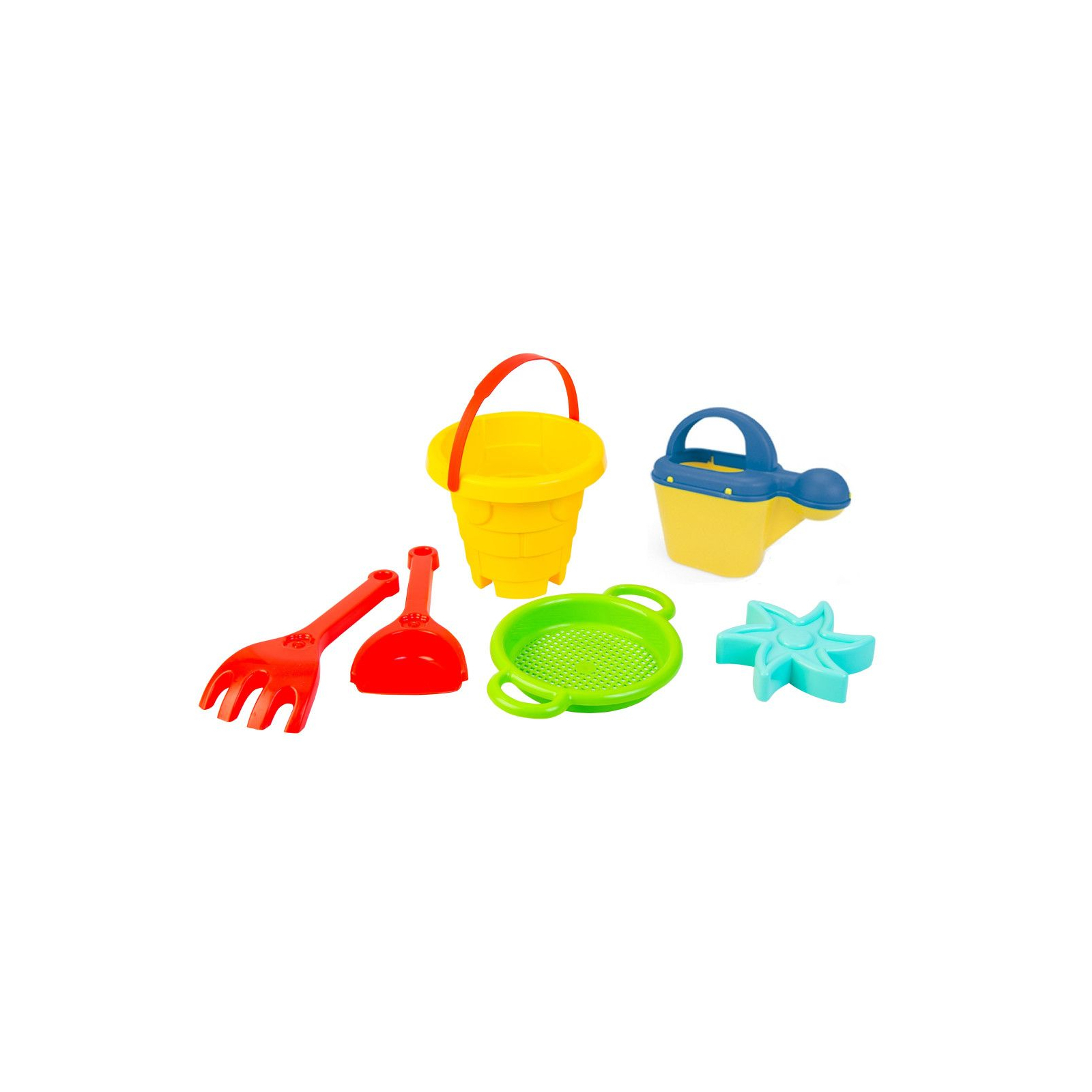 Игрушка для песка Tigres Башня 6 элементов с лейкой разноцветный (39640)