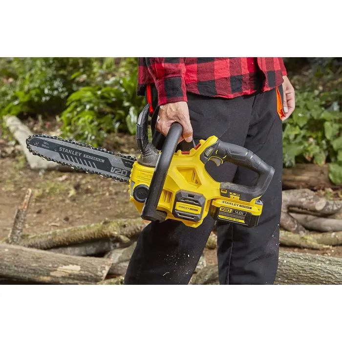 Цепная пила Stanley FatMax, 20V, 4Ah, шина 30 см, цепь 3/8'' (SFMCCS630M1) изображение 6