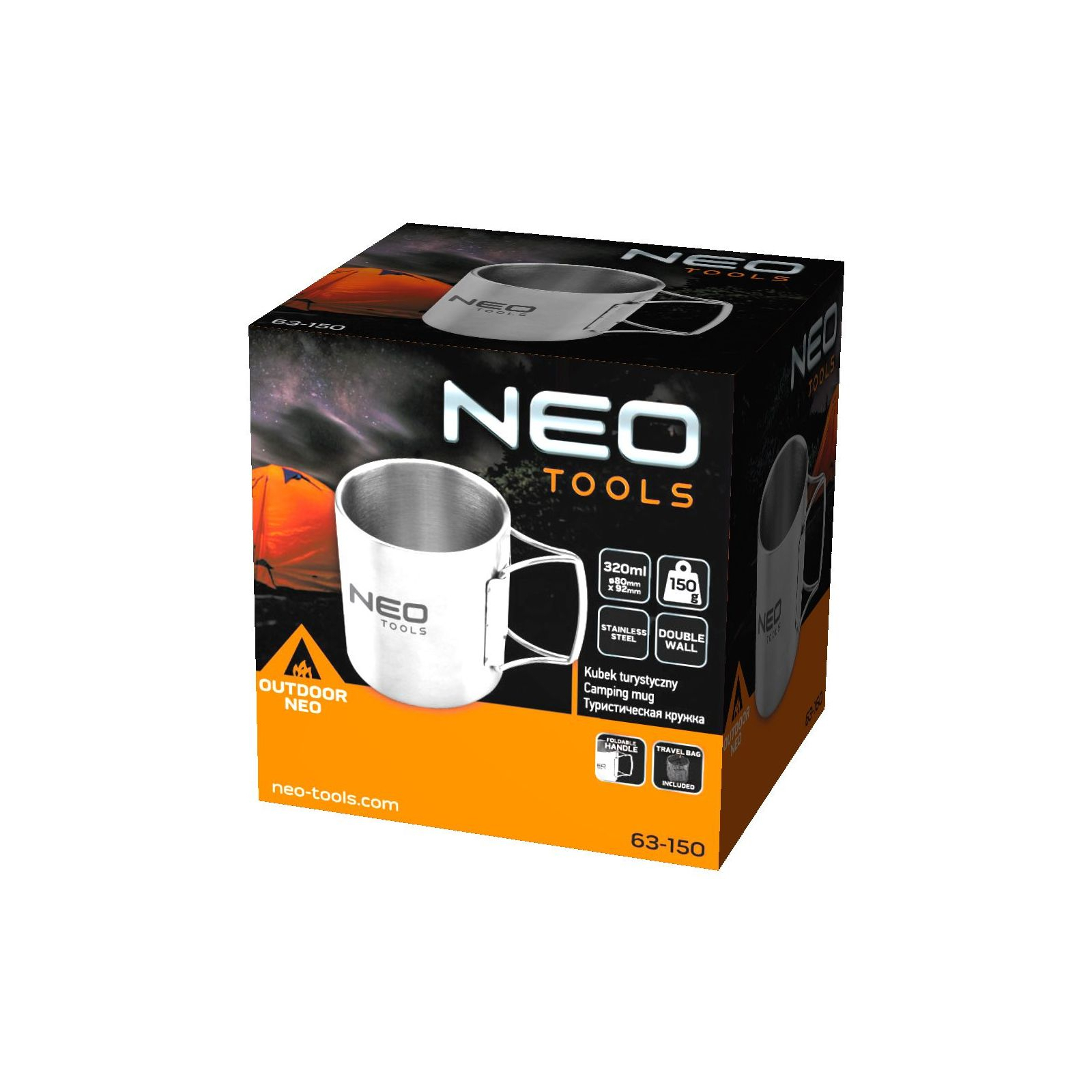 Чашка туристична Neo Tools 320 мл (63-150) зображення 9