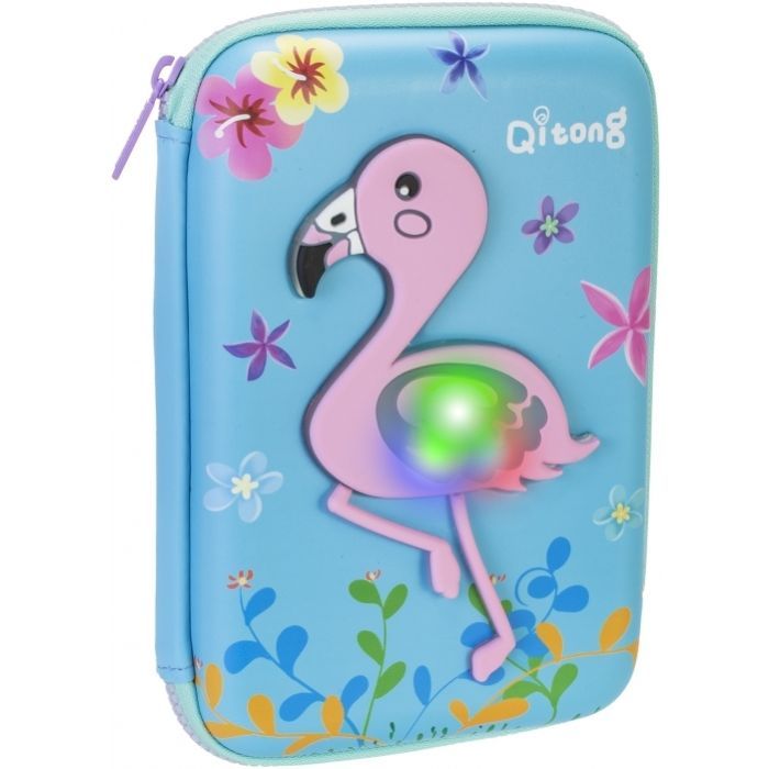 Пенал Cool For School LED 1 отделение с органайзером голубой (QT-5758-Blue)
