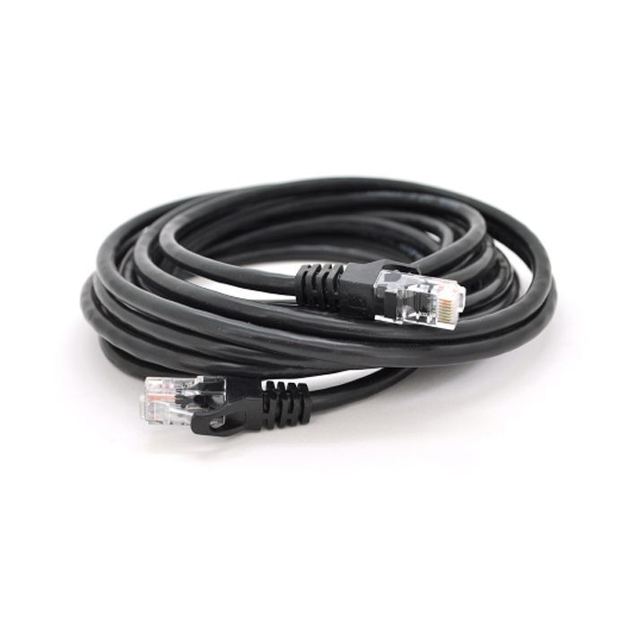 Патч-корд 5м, UTP, Cat.6, RJ45, CU, black Ritar (PCR-CU6/5Bk)
