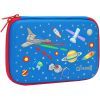 Пенал Cool For School з тисненням 1 відділення Блакитний (QT-5661-Blue)