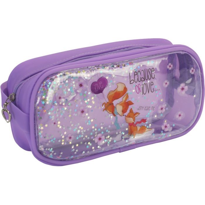 Пенал Cool For School 1 отделение Фиолетовый (CF87223)