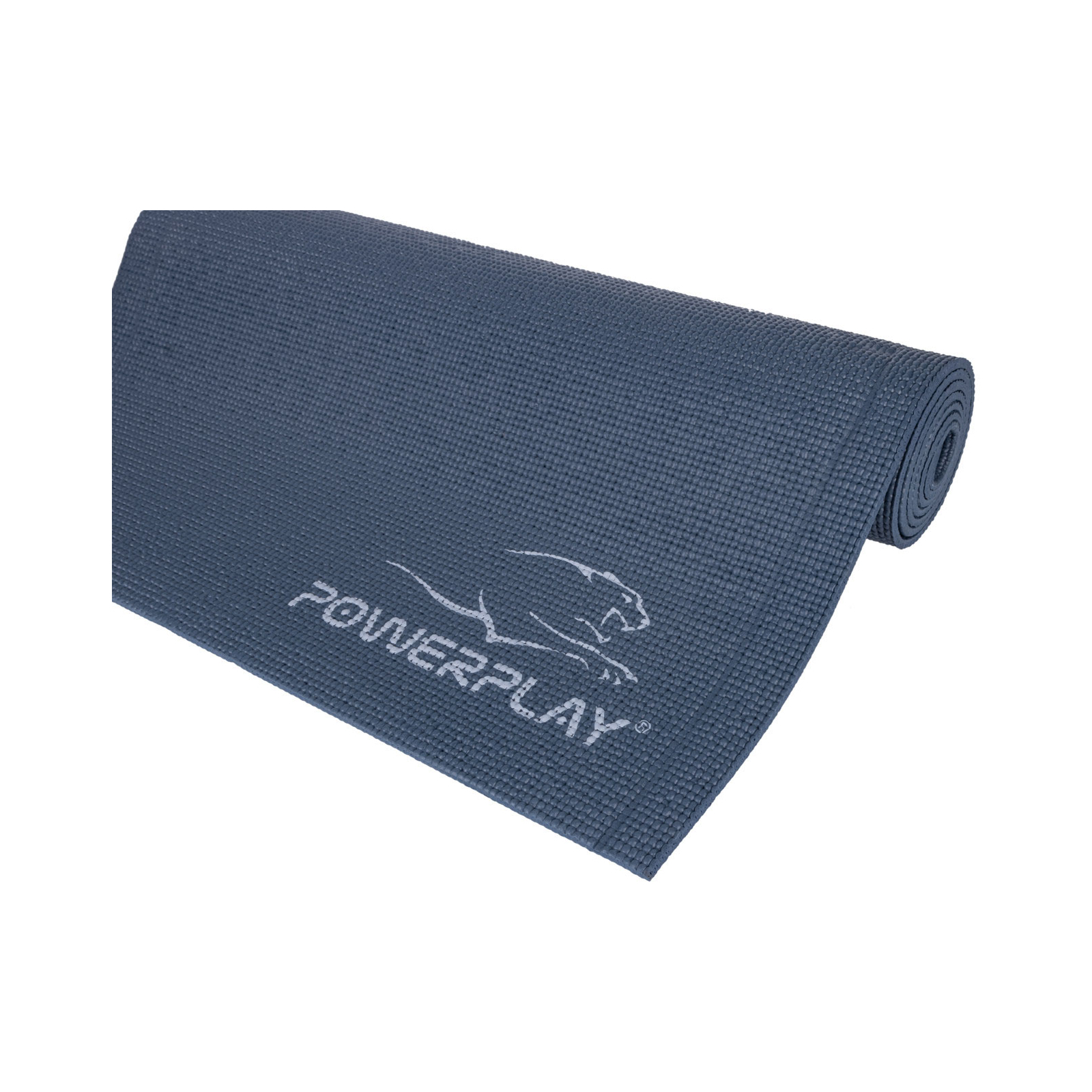 Килимок для йоги PowerPlay PVC Yoga Mat 173 x 61 x 0.6 см Темно-синій (PP_4010_Navy_(173*0,6)) зображення 2