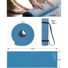 Килимок для йоги PowerPlay PVC Yoga Mat 173 x 61 x 0.6 см Темно-синій (PP_4010_Navy_(173*0,6)) зображення 8