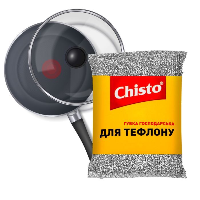 Губки кухонні Chisto для тефлону 1 шт. (4823098413783/4820040270456/4820164153710) зображення 2