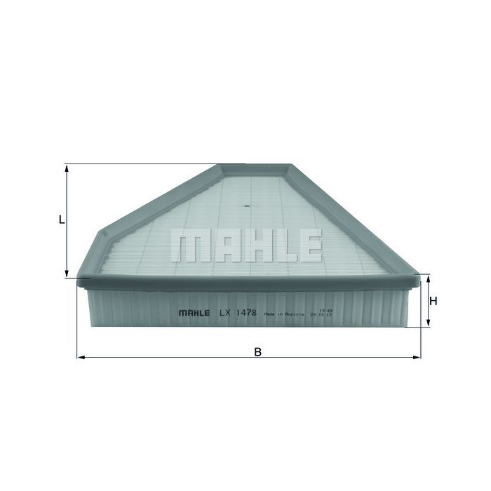 Воздушный фильтр для автомобиля Mahle LX1478