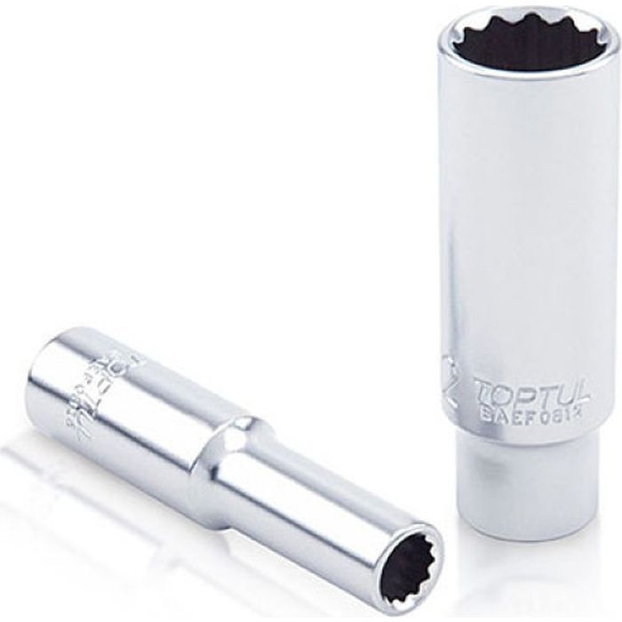 Головка торцевая Toptul 1/4" 12-гранная длинная 7мм (BAEF0807)