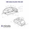 Витяжка кухонна Minola HBI 52622 BL GLASS 700 LED зображення 10