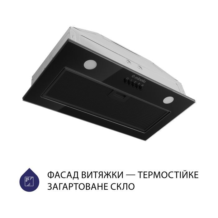 Витяжка кухонна Minola HBI 52622 BL GLASS 700 LED зображення 2