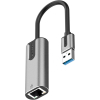 Перехідник USB 3.0 to Ethernet RJ45 1000Mb Aluminum black Vention (CEWHB) зображення 3