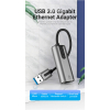 Перехідник USB 3.0 to Ethernet RJ45 1000Mb Aluminum black Vention (CEWHB) зображення 4