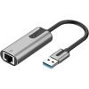 Переходник USB 3.0 to Ethernet RJ45 1000Mb Aluminum black Vention (CEWHB)