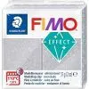 Пластика Fimo Effect, Серебро с блестками, 57 г (4007817096307)