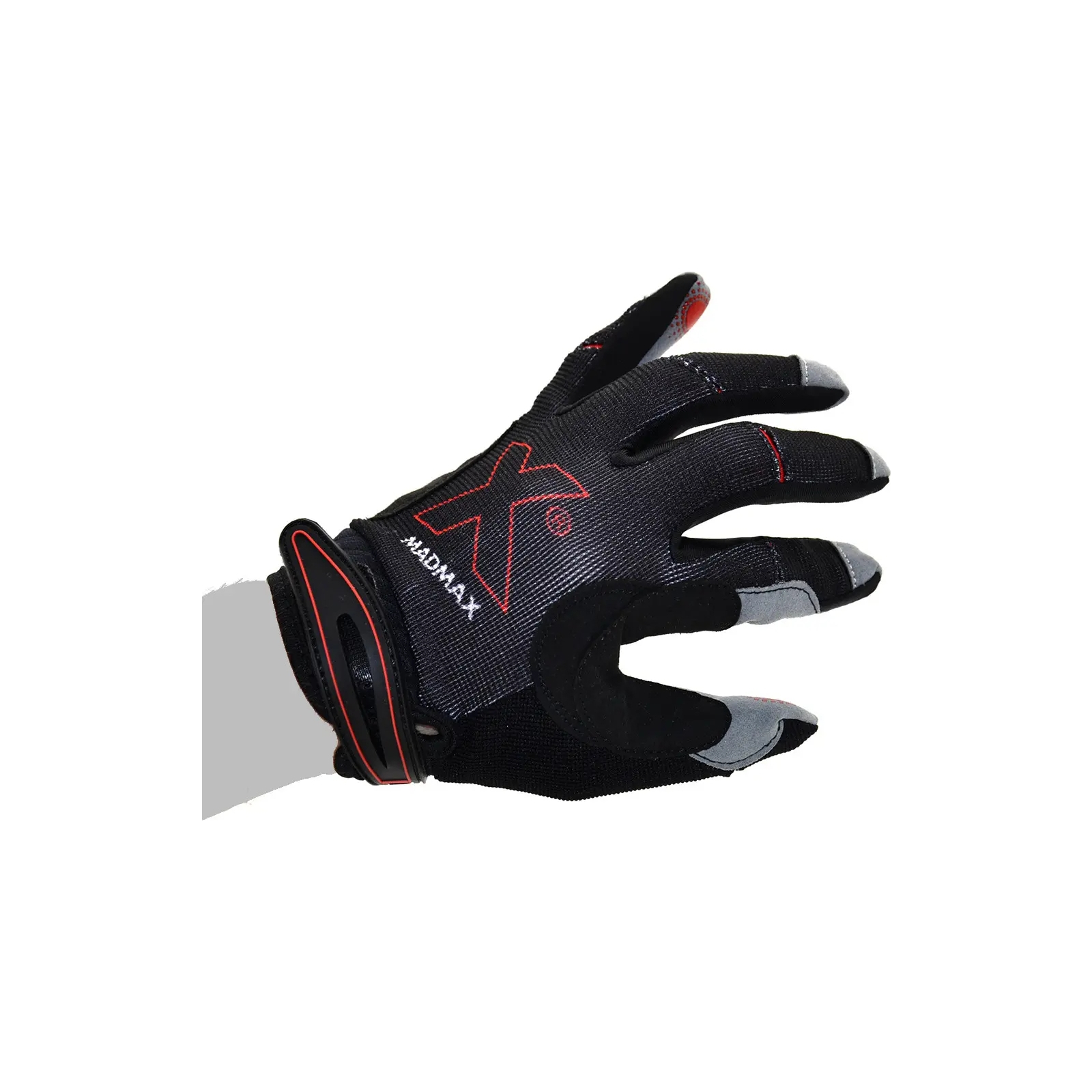Рукавички для фітнесу MadMax MXG-103 X Gloves Black/Grey L (MXG-103-BLK_L) зображення 7