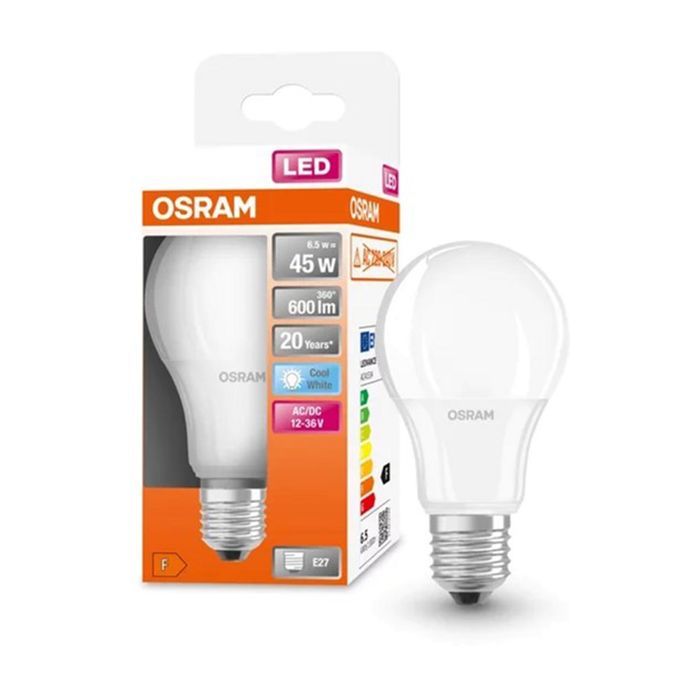 Лампочка Osram LED CL A45 6,5W/840 12-36V FR E27 (4058075757608) изображение 3