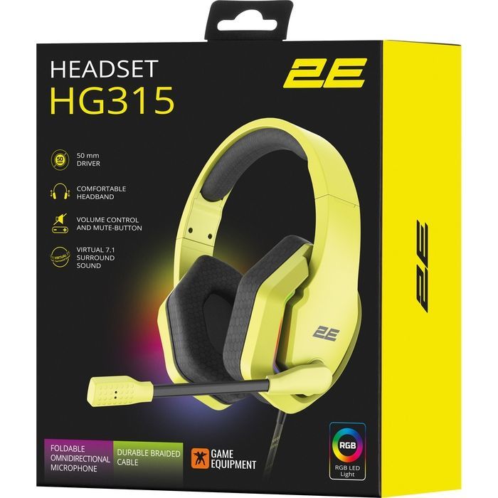 Наушники 2E Gaming HG315 RGB USB 7.1 Pink (2E-HG315PK-7.1) изображение 9