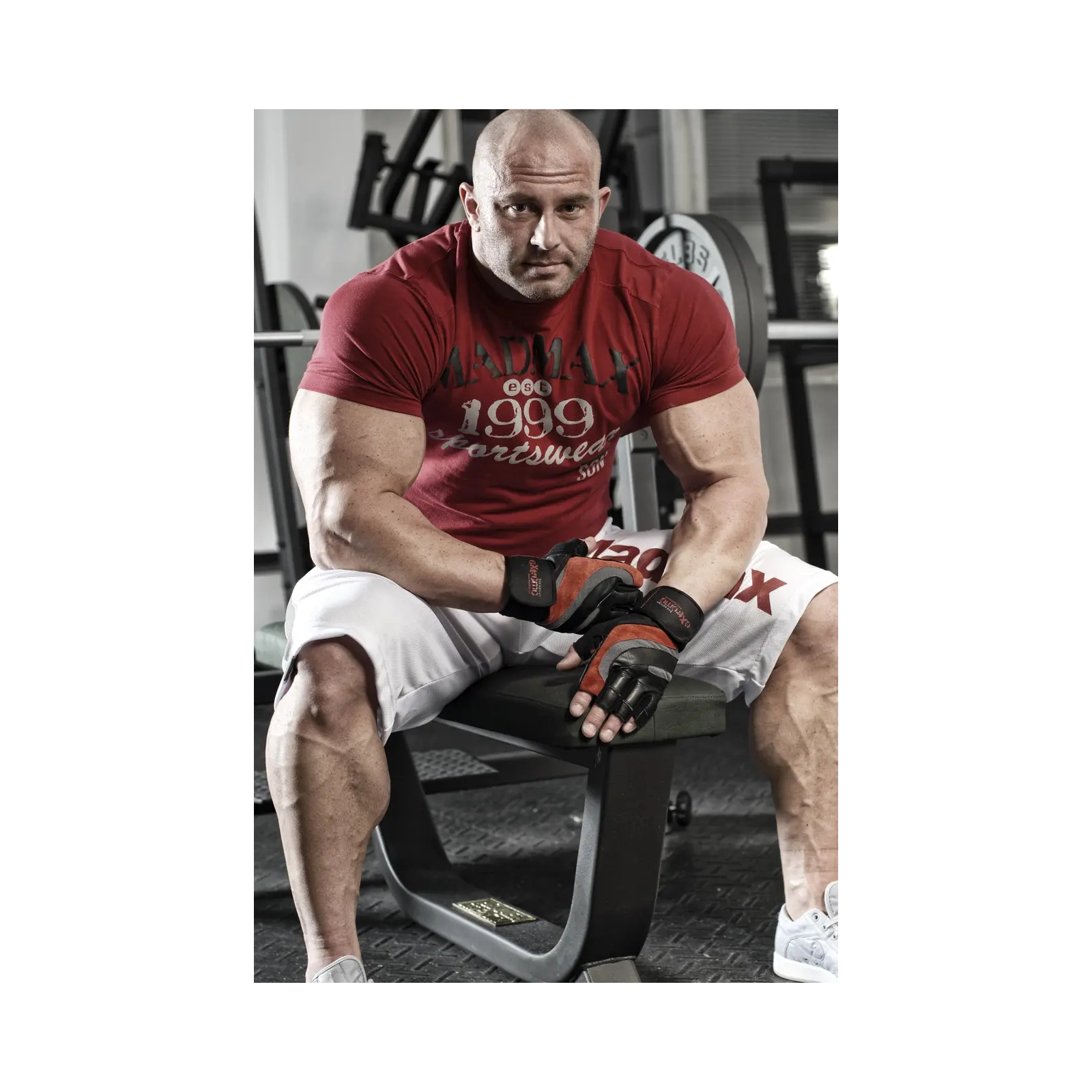 Перчатки для фитнеса MadMax MFG-568 Extreme 2nd edition Black/Red L (MFG-568_L) изображение 10
