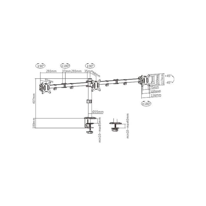 Кронштейн Gembird MA-D3-01 изображение 2