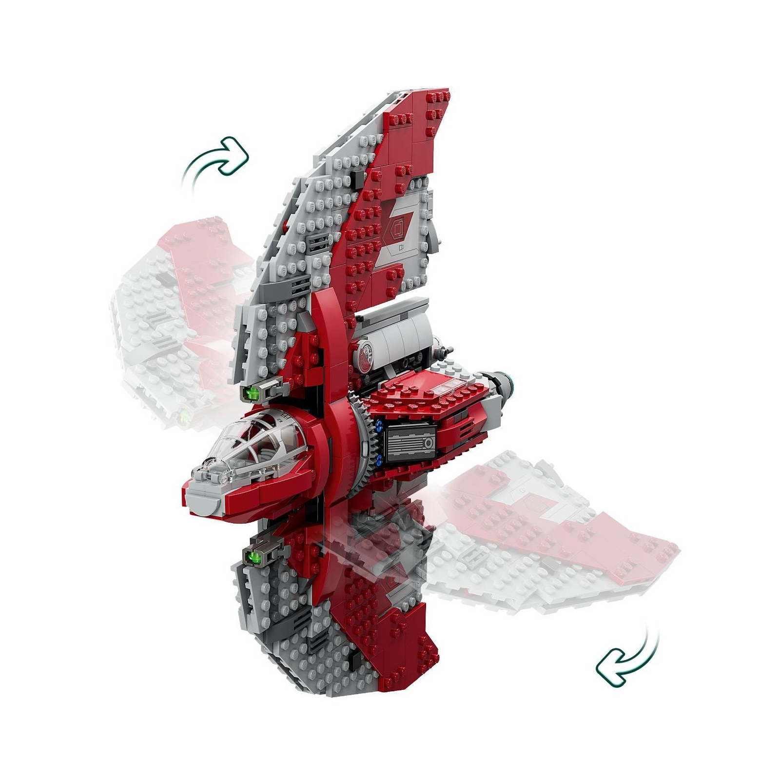 Конструктор LEGO Star Wars Шаттл джедаев T-6 Асоки Тано 601 деталь (75362) изображение 4